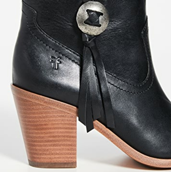 Frye Concho Short Leather Western Booties - Picture 10 of 10